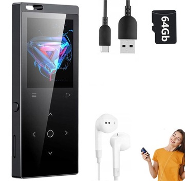 64 ГБ BLUETOOTH MP3-ПЛЕЕР МУЗЫКАЛЬНОЕ РАДИО-ДИКТОФОН
