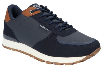 AMERICAN CLUB FH73 ADIDASY PÓŁBUTY BUTY MĘSKIE MEMORY FOAM SYSTEM NAVY 42