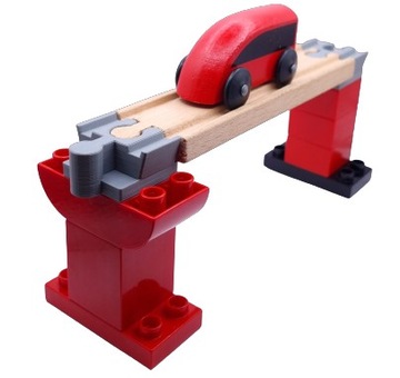 Соединитель деревянных путей и LEGO DUPLO для деревянного поезда от Ikea
