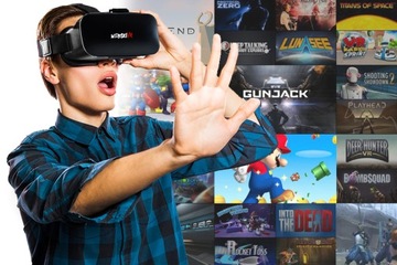 GOGLE OKULARY VR 3D 360 DO TELEFONU SMARTFONA WIRTUALNA RZECZYWISTOŚĆ