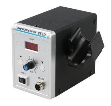 АППАРАТ ДЛЯ СВАРКИ ПЛАСТИКА 858D 700W HOTAIR+ BINDER ABS PP PEHD СЕТОЧНАЯ НАСАДКА НО
