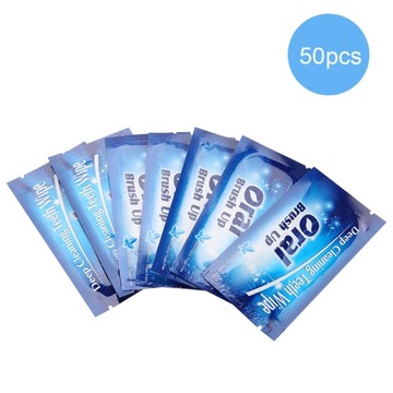 50 szt. Chusteczki Dental Clean Teeth Wipe Cloth