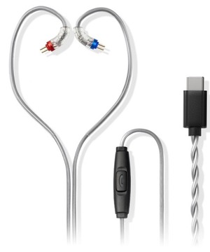 FiiO LS-TC1 Kabel słuchawkowy USB-C 2-pin z mikrofonem i pilotem