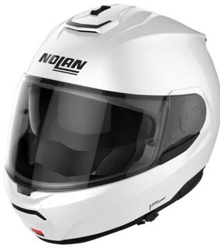 NOLAN KASK MOTOCYKLOWY SZCZĘKOWY Z BLENDĄ N100-6 CLASSIC N-COM 5 WHITE M