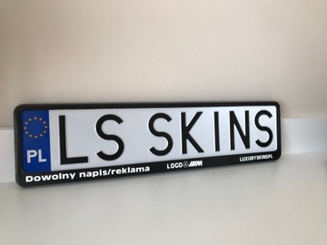 РАМКА НОМЕРНОГО ЗНАКА, СВЕТЯЩАЯСЯ В ТЕМНОТЕ