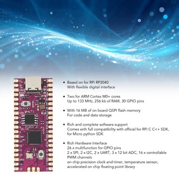 ГИБКИЙ МОДУЛЬ МИКРОКОНТРОЛЛЕРА ДЛЯ RPI, ЧЕРНЫЙ