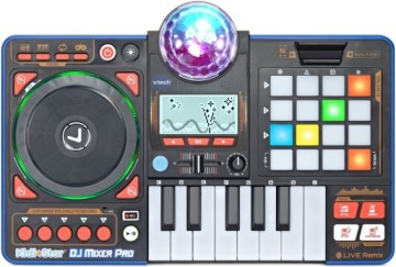 VTECH Kidi Star DJ Міксер Pro Консоль DJ Міксер чорна (Англійська Версія)