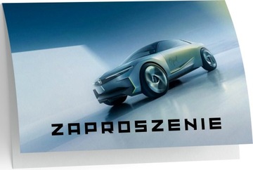 ZAPROSZENIE OPEL AUTA SAMOCHODY ZAPROSZANIA URODZINOWE 20x15 cm