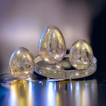 JAJO WIELKANOCNE SZKLANA OZDOBA WIELKANOCNA JAJKO FIGURKA WIELKANOCNA