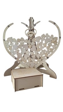 KSIĘGA GOŚCI W KSZTAŁCIE SERCA PAMIĄTKA ŚLUB / WESELE