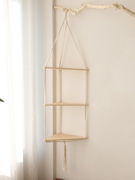 Ręcznie tkane liny bawełniane półki wiszące 1/2/3
