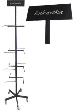 STOJAK ZAWIESZEK EKSPOZYTOR TOREBKI SZALE 195CM