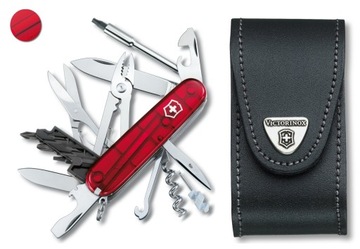 Victorinox 1.7725.T, карманный нож Cyber ​​Tool M + кожаный чехол 4.0521.3