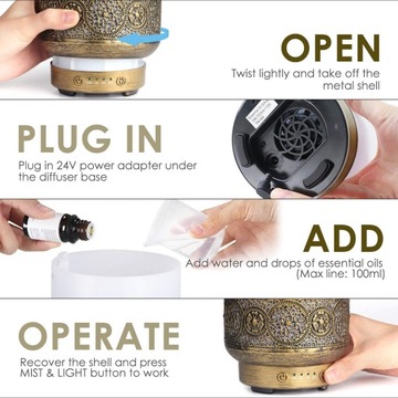 УЛЬТРАЗВУКОВОЙ ДИФФУЗОР / УВЛАЖНИТЕЛЬ ЛАМПЫ