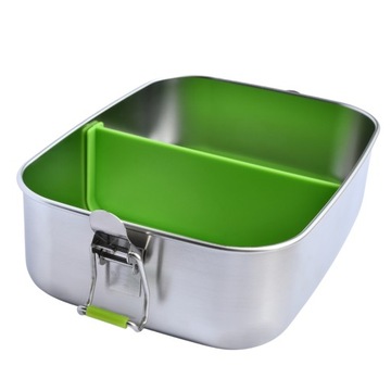 Стальной ланчбокс, контейнер для еды 1,1л.