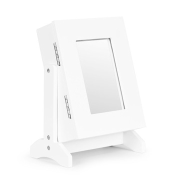 Szkatułka Na Biżuterię Szafka Lusterko Kosmetyczne Organizer z Lustrem 2w1