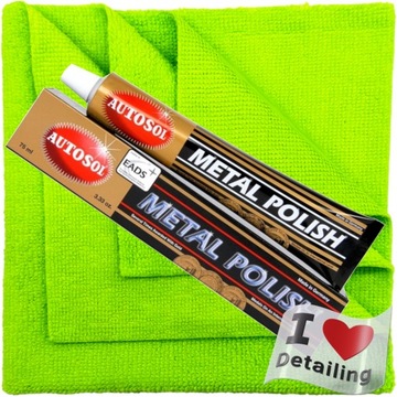 AUTOSOL METAL POLISH CHROME ALU ПОЛИРОВАЛЬНАЯ ПАСТА ДЛЯ ПОЛИРОВКИ МЕТАЛЛА AUTO 75 мл