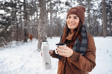 ПЛОТНЫЙ ВАКУУМНЫЙ ТЕРМОС ГОРНАЯ КОЗА 1Л