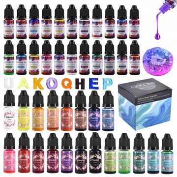 1 Set 10ml Resin Pigment Kit Art Ink Alcohol