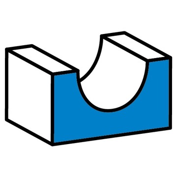 Frez do rowków typu U HM 3.97 x 6mm 8mm