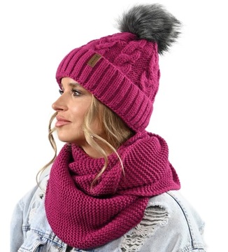 Модный зимний комплект СТИЛЬНАЯ женская шапка-шарф, шапка из флиса, ЦВЕТА