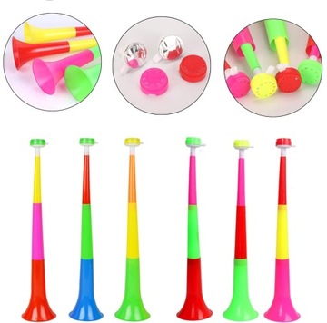 ГРОМКИЙ ВЕНТИЛЯТОР-ТРУБКА ВУВУЗЕЛА, СКЛАДНАЯ С ОТВЕРСТИЕМ, 28 СМ