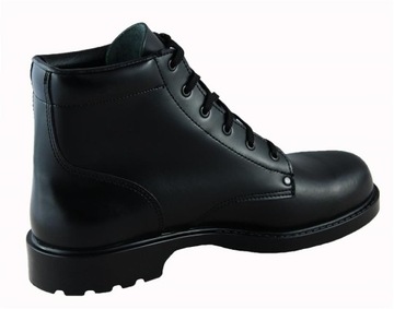Кожаные рабочие туфли в стиле милитари, размер 45