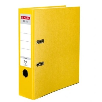 Herlitz Segregator A4 Q.file 8 cm Żółty