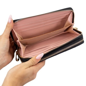 КОШЕЛЕК ЖЕНСКИЙ, большой двойной КОШЕЛЕК