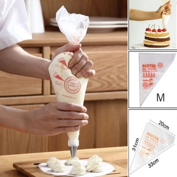Кондитерский мешок рукав 100 шт М торт декоратор Массы для тортов 888