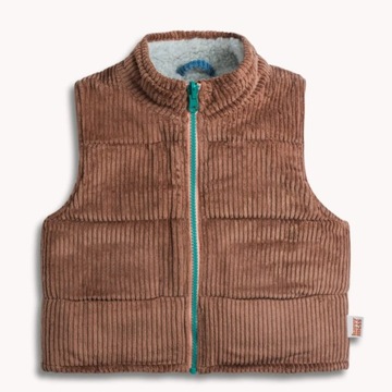 Happymess: двусторонний жилет Merino Cocoa / 1-2 года