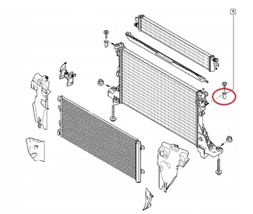 КРЕПЛЕНИЕ РАДИАТОРА RENAULT MASTER II - TRAFIC I