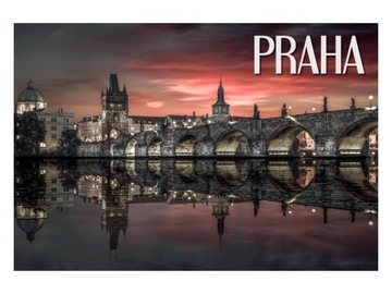 PRAGA - Most na Wełtawie - Magnes na lodówkę