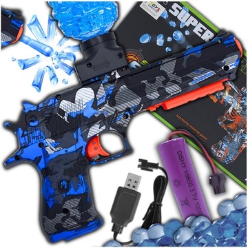 PISTOLET COLT GLOCK KULKI ŻELOWE WODNE AUTOMAT ORBEEZ ELEKTRYK AKUMULATOR