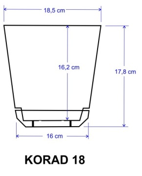 Имитация дерева, деревянный цветочный горшок 18, рустик