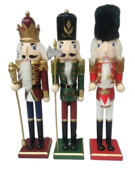 ДЕРЕВЯННЫЙ ЩЕЛКУНЧИК БОЛЬШОЕ РОЖДЕСТВЕНСКОЕ УКРАШЕНИЕ ВЫСОТА 38 СМ