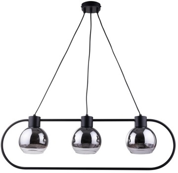 SIGMA Nowoczesna lampa LED LINDA 3 lampa wisząca CZARNY LED