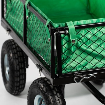 САДОВАЯ ТРАНСПОРТНАЯ ТЕЛЕЖКА 3 В 1 СКЛАДНОЙ БОЛЬШОЙ ТРАНСПОРТ ДЕРЕВА 120л