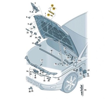 8R0823126H Oryginalna listwa maski Audi Q5 ASO