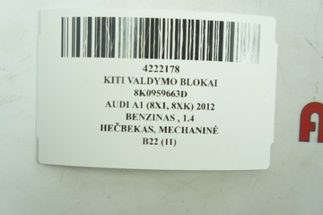 8K0959663D JINÉ MODUL 1.4 TFSI 90 2012 AUDI A1 (8X1 8XK)