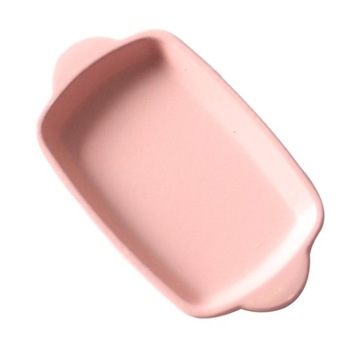 4x кухонные принадлежности для кукольного домика, кухонные принадлежности, мини-принадлежности для вечеринок, духовка, розовая тарелка