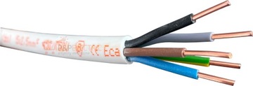 PRZEWÓD KABEL YDY 5X2,5 DRUT 450/750V GALKAT 1m