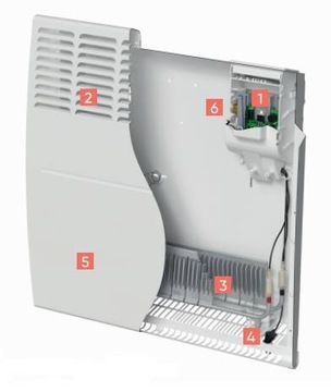 F-119 1500Вт напольный электрический конвектор