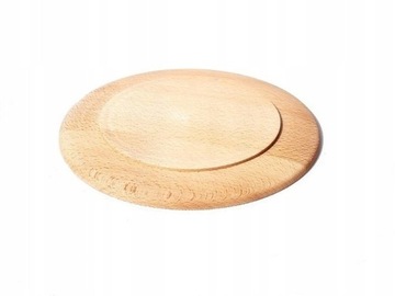 ДЕРЕВЯННАЯ ТАРЕЛКА КРУГЛАЯ, фи. 25 см