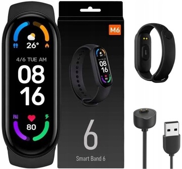M6 OPASKA SPORT SMARTWATCH SMARTBAND ZEGAREK