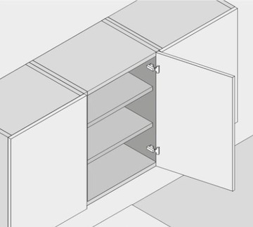 ПЕТЛЯ BLUM НАХОДНАЯ CLIP TOP 120 ST. БЕЗ НАКОНЕЧНОЙ ПРУЖИНЫ С НАПРАВЛЯЮЩЕЙ