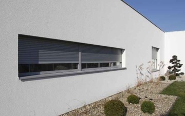 Рольставни накладные, внешний электропривод