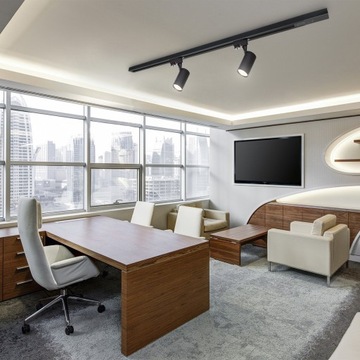 НАБОР 4x СВЕТОДИОДНЫЕ ЛАМПЫ ОТРАЖАТЕЛЬ GU10 ШИННЫЙ КАБЕЛЬ 2М