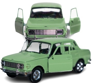 Autko Resorak WARTBURG 353 stare samochody PRL model kolekcjonerskie 1:34