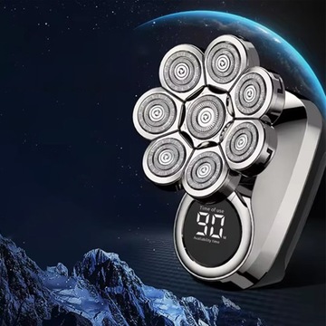 MASZYNKA DO GOLENIA GOLARKA ELEKTRYCZNA 8 PŁYWAJĄCYCH GŁÓW 6W1 600 mAh LCD